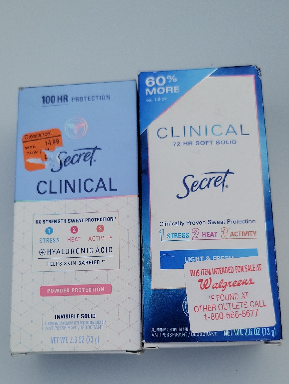 Secret deodorant bundle.